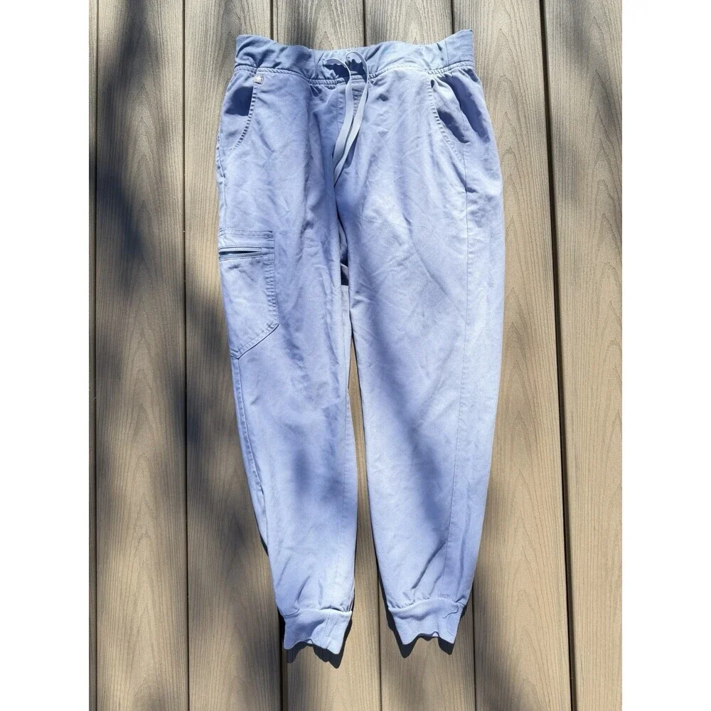 FIGS Technical Collection Light Blue Women's Scrubs Pants Size M